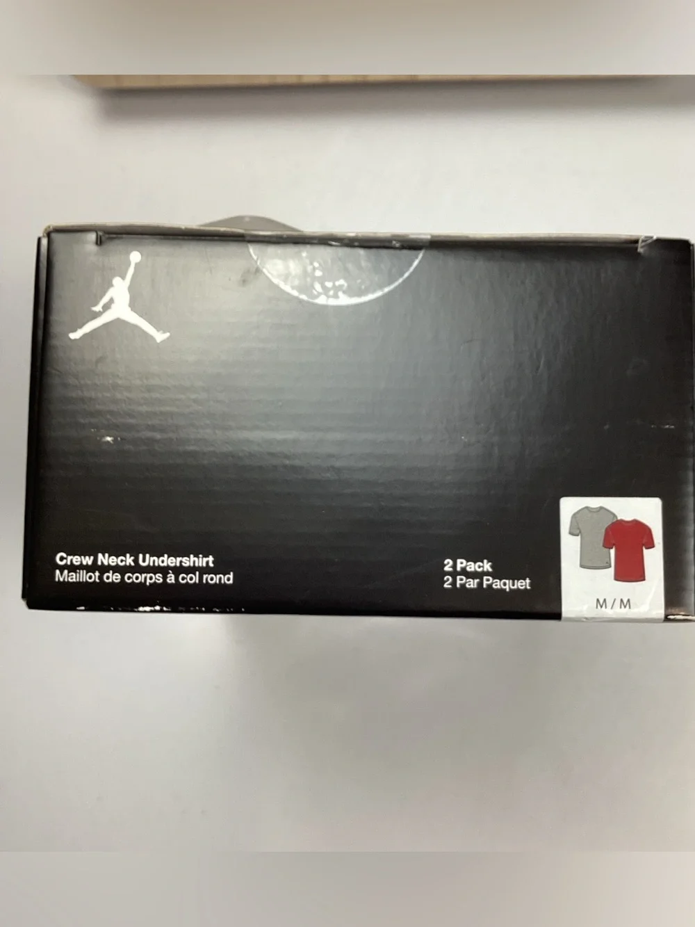 Jordan Flight Cotton Stretch Men’s Crew Neck Undershirt Size Medium 2 Pack NEW!
